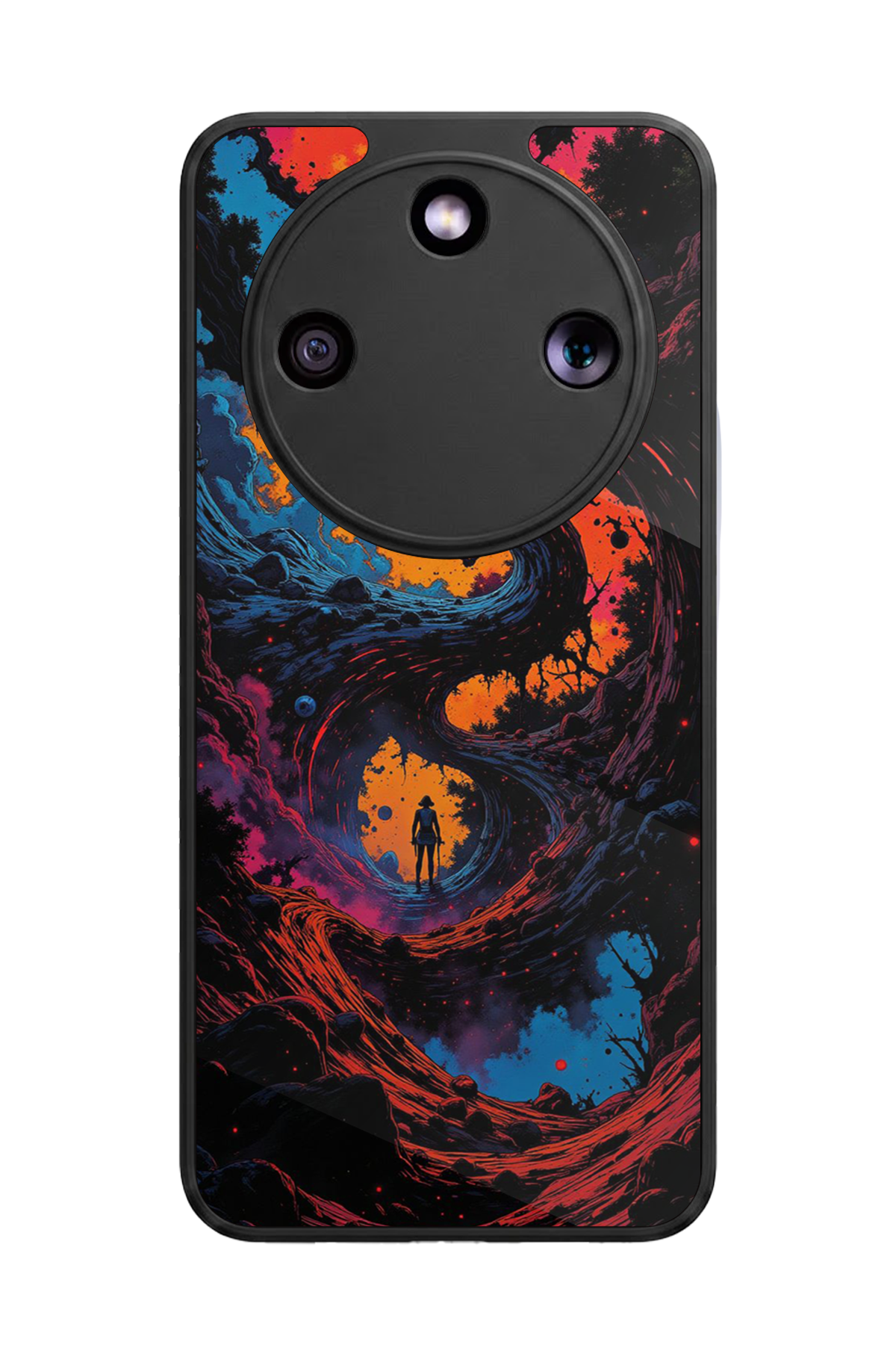 Honor Magic 8 Lite Uyumlu Abstract Tasarımlı Glossy Premium Kılıf