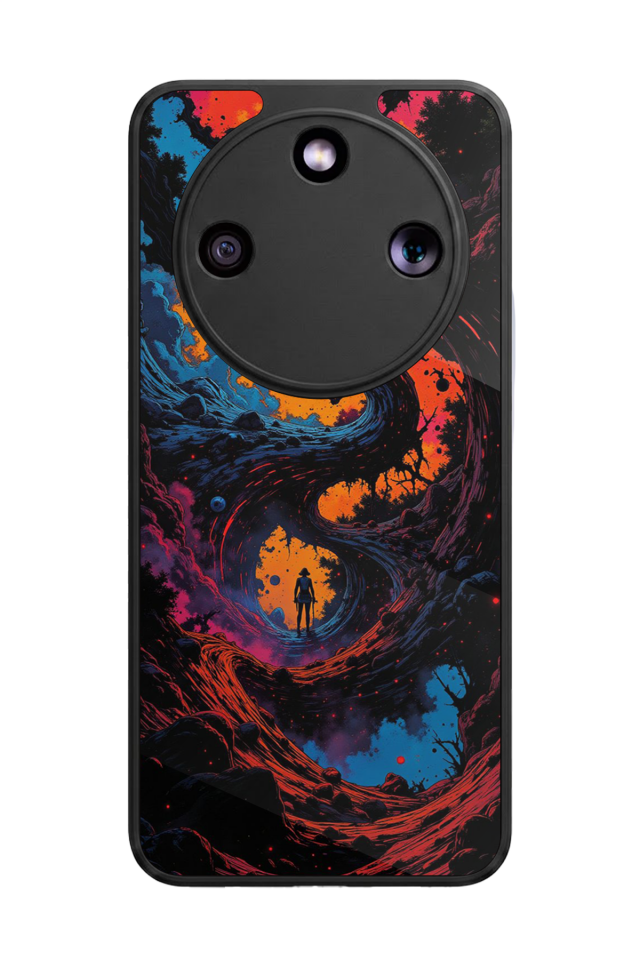 Honor Magic 8 Lite Uyumlu Abstract Tasarımlı Glossy Premium Kılıf