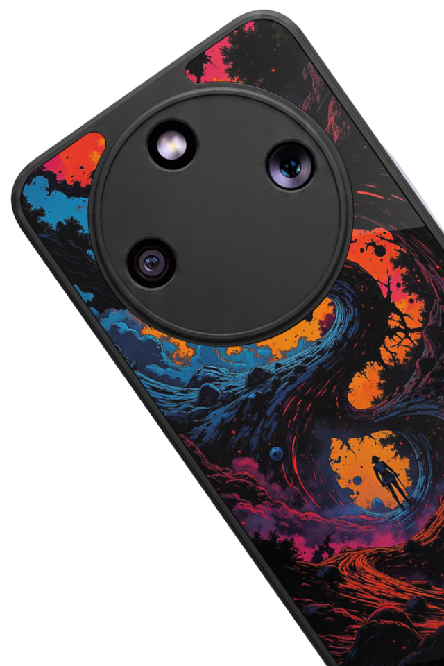 Honor Magic 8 Lite Uyumlu Abstract Tasarımlı Glossy Premium Kılıf