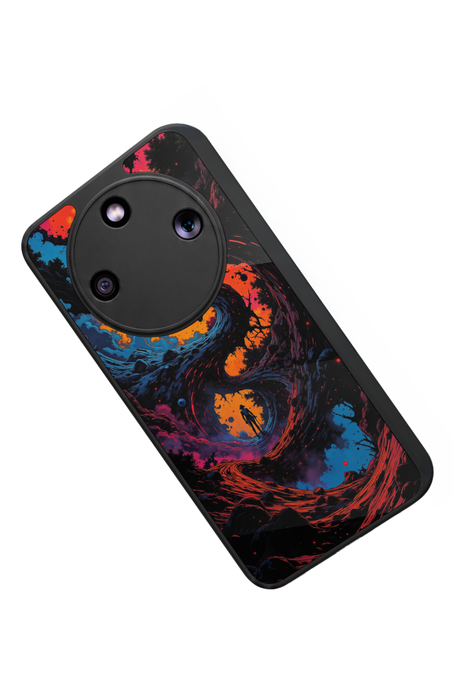 Honor Magic 8 Lite Uyumlu Abstract Tasarımlı Glossy Premium Kılıf