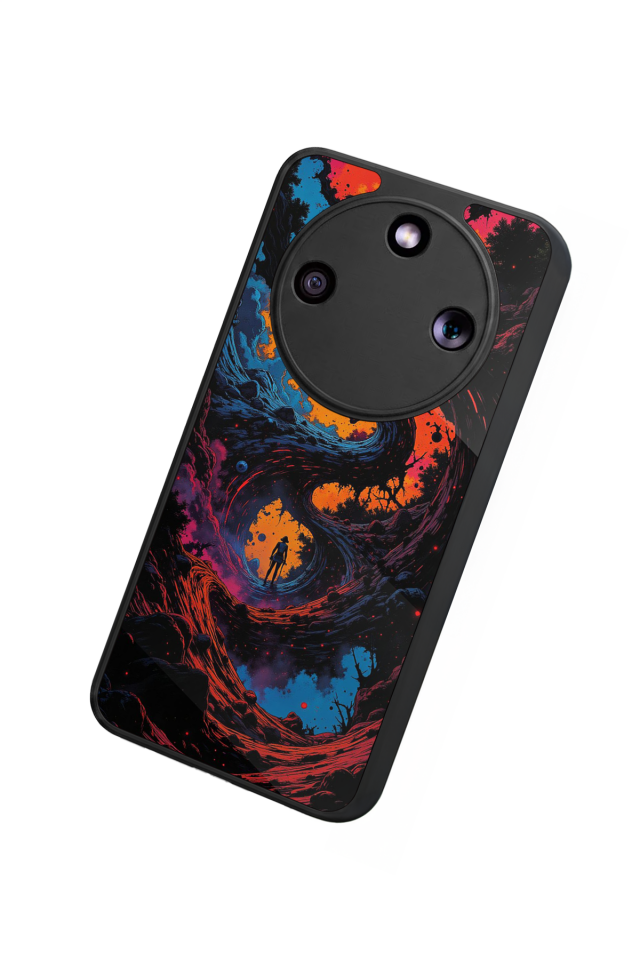 Honor Magic 8 Lite Uyumlu Abstract Tasarımlı Glossy Premium Kılıf