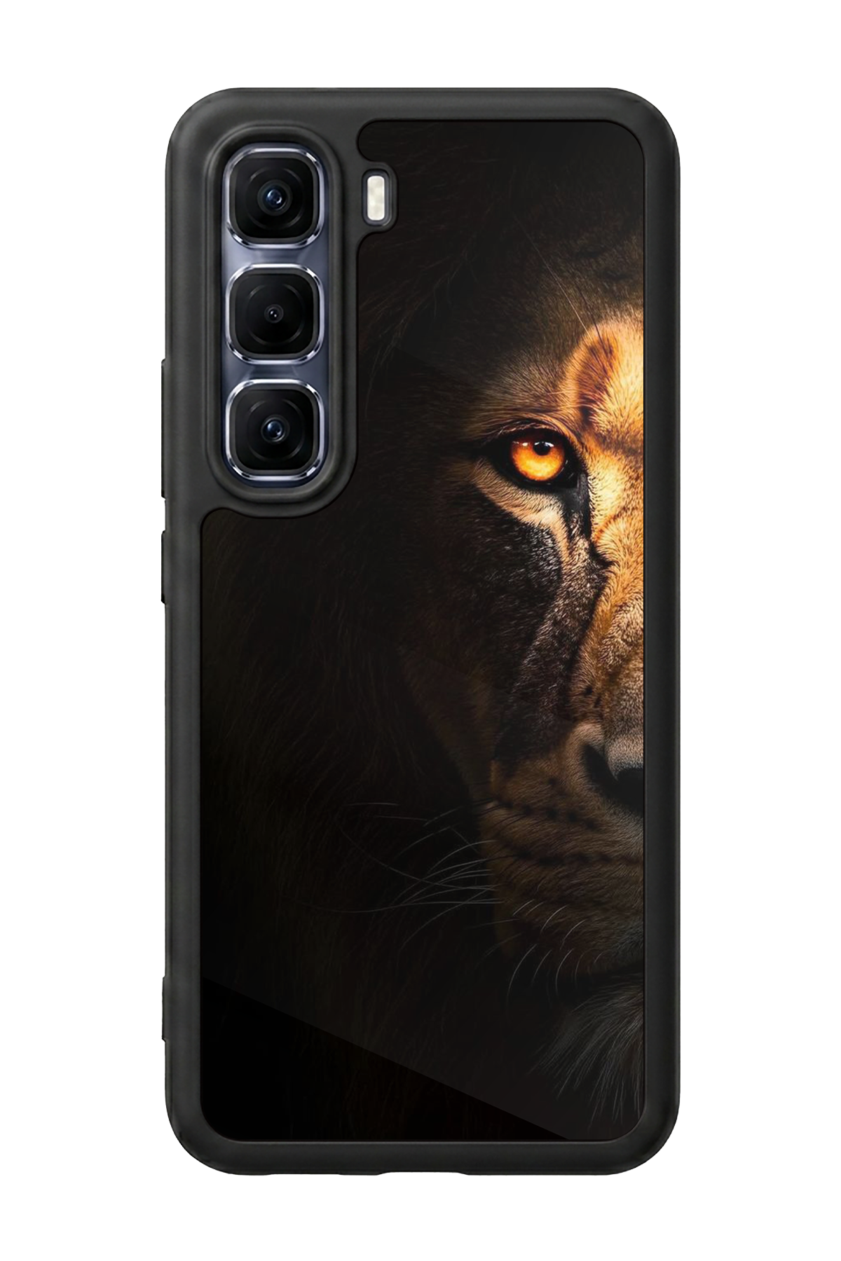 Infinix Hot 60 Pro Plus Uyumlu Aslan Tasarımlı Glossy Premium Kılıf