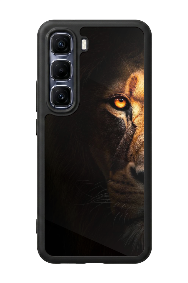 Infinix Hot 60 Pro Plus Uyumlu Aslan Tasarımlı Glossy Premium Kılıf