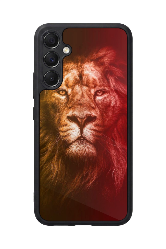 Samsung Galaxy A34 Uyumlu Aslan Tasarımlı Glossy Premium Kılıf