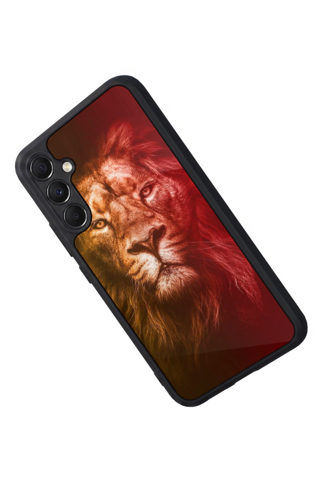 Samsung Galaxy A34 Uyumlu Aslan Tasarımlı Glossy Premium Kılıf