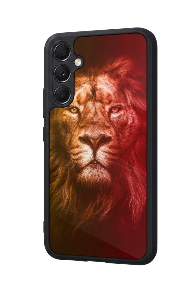 Samsung Galaxy A34 Uyumlu Aslan Tasarımlı Glossy Premium Kılıf