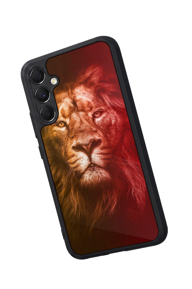 Samsung Galaxy A34 Uyumlu Aslan Tasarımlı Glossy Premium Kılıf