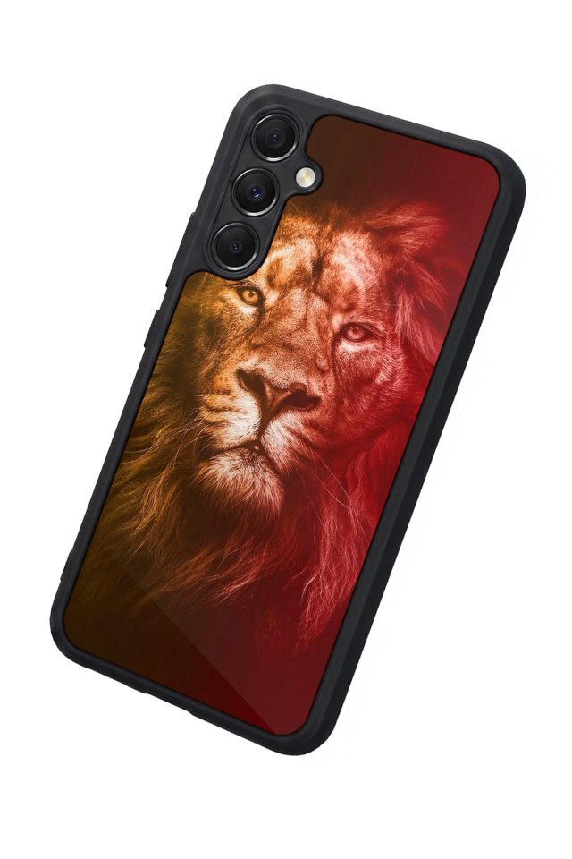Samsung Galaxy A34 Uyumlu Aslan Tasarımlı Glossy Premium Kılıf