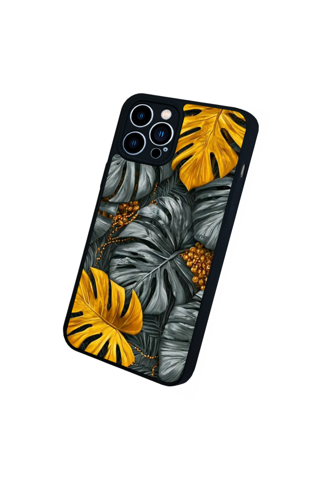 iPhone 13 Pro Max Uyumlu Botanik Tasarımlı Glossy Premium Kılıf