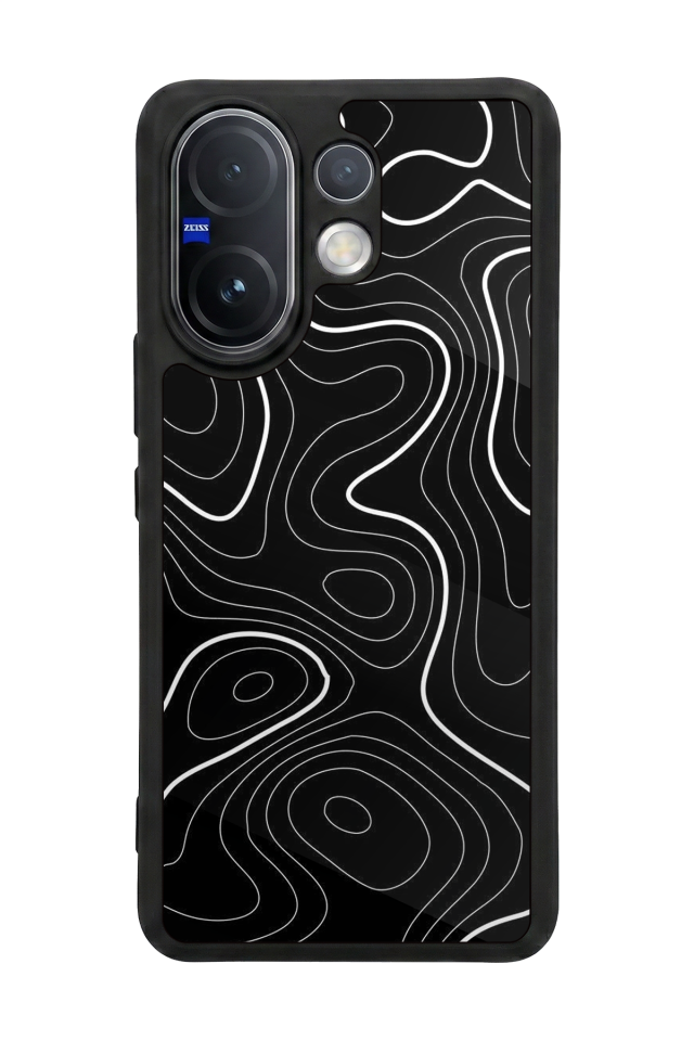 Vivo V60 Uyumlu Çizgi Sanatı Tasarımlı Glossy Premium Kılıf