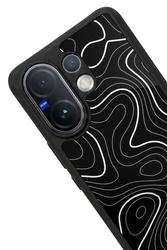 Vivo V60 Uyumlu Çizgi Sanatı Tasarımlı Glossy Premium Kılıf