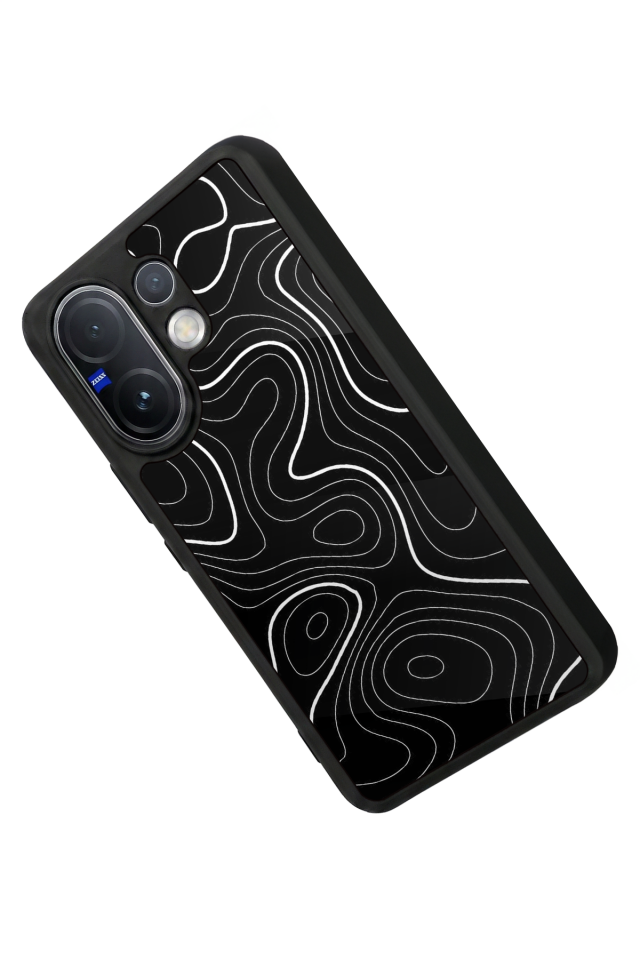 Vivo V60 Uyumlu Çizgi Sanatı Tasarımlı Glossy Premium Kılıf