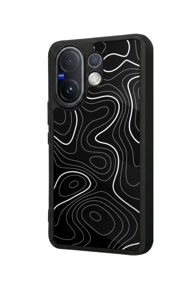 Vivo V60 Uyumlu Çizgi Sanatı Tasarımlı Glossy Premium Kılıf