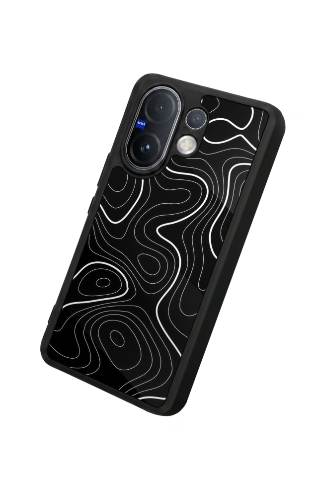 Vivo V60 Uyumlu Çizgi Sanatı Tasarımlı Glossy Premium Kılıf