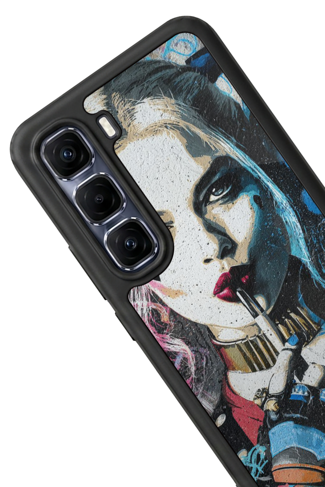 Infinix Hot 60 Pro Plus Uyumlu HarleyQueen Tasarımlı Glossy Premium Kılıf