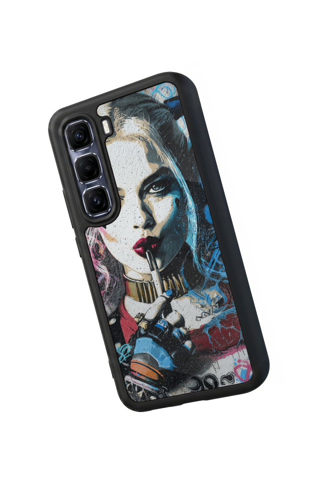 Infinix Hot 60 Pro Plus Uyumlu HarleyQueen Tasarımlı Glossy Premium Kılıf