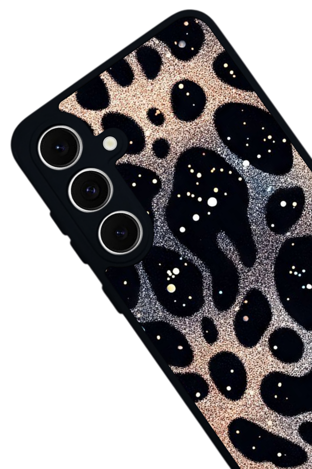 Samsung Galaxy A16 Uyumlu Hologram Leopar Tasarımlı Glossy Premium Kılıf