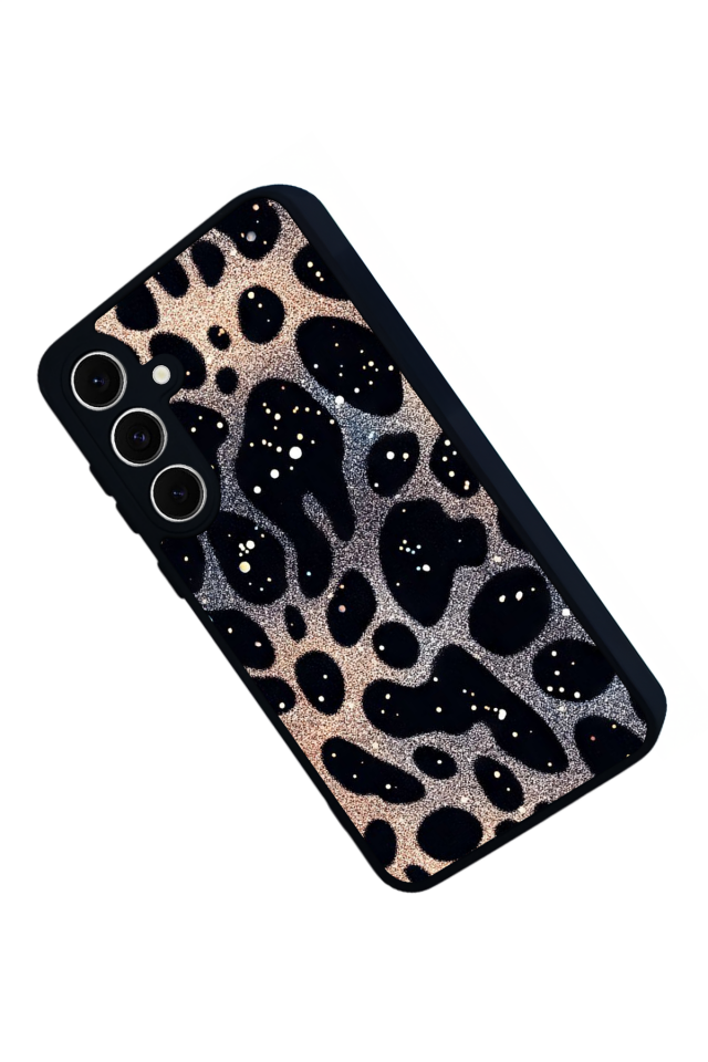 Samsung Galaxy A16 Uyumlu Hologram Leopar Tasarımlı Glossy Premium Kılıf