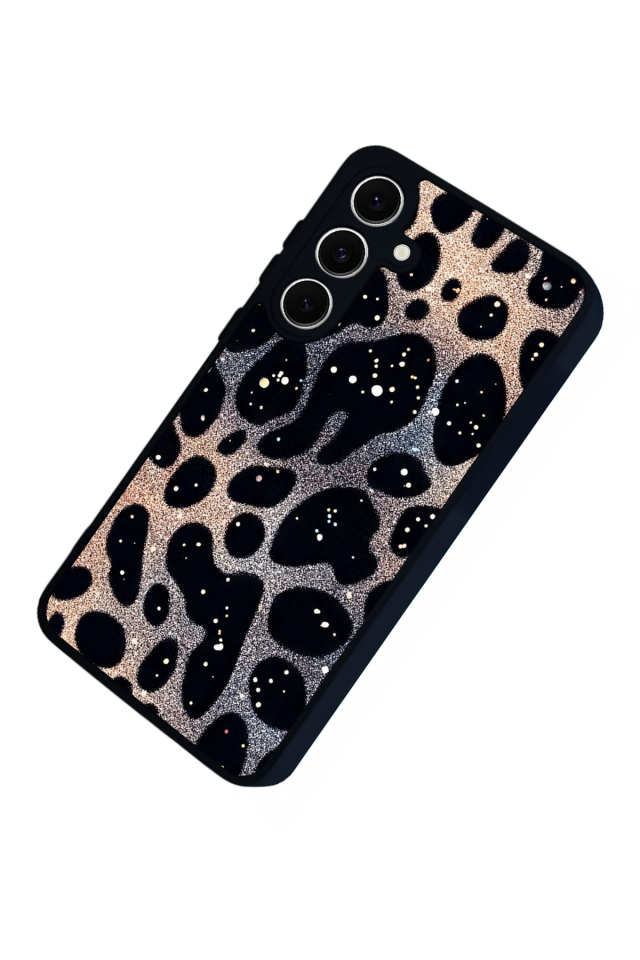 Samsung Galaxy A16 Uyumlu Hologram Leopar Tasarımlı Glossy Premium Kılıf