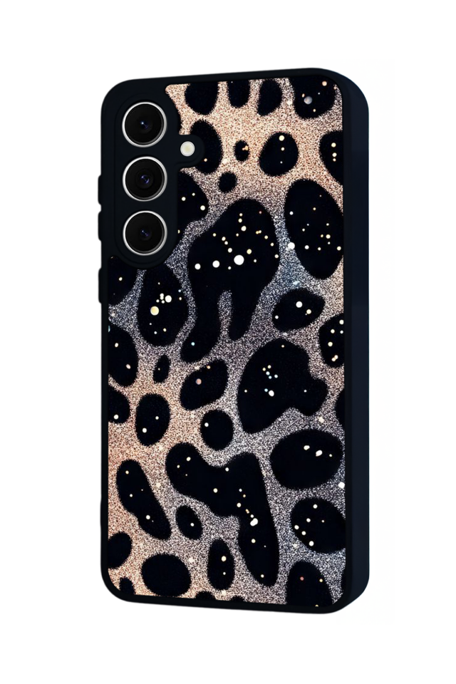 Samsung Galaxy A16 Uyumlu Hologram Leopar Tasarımlı Glossy Premium Kılıf