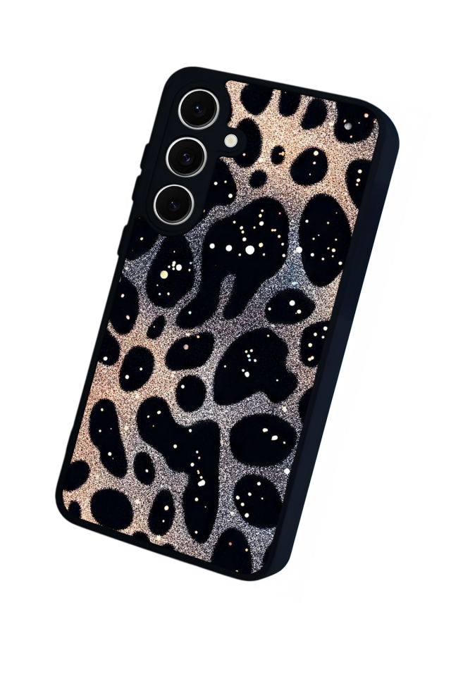 Samsung Galaxy A16 Uyumlu Hologram Leopar Tasarımlı Glossy Premium Kılıf