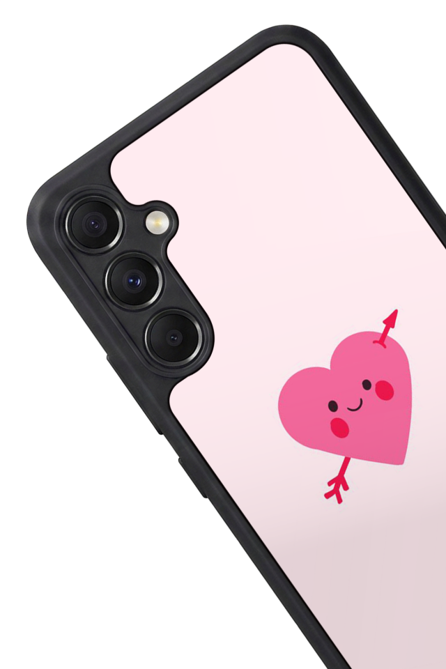 Samsung Galaxy M34 Uyumlu Kalp Love Tasarımlı Glossy Premium Kılıf