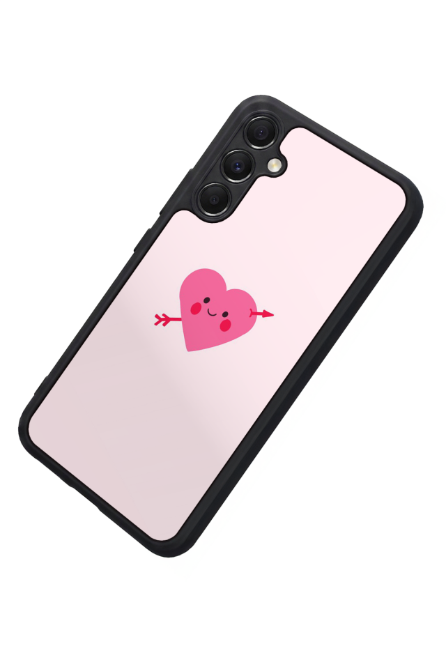 Samsung Galaxy M34 Uyumlu Kalp Love Tasarımlı Glossy Premium Kılıf