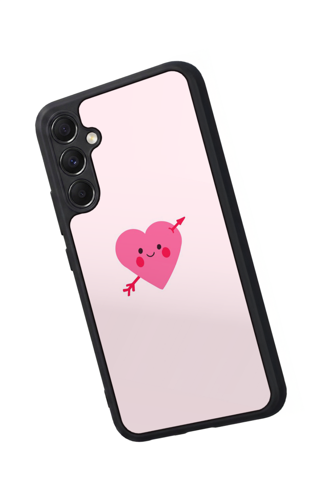 Samsung Galaxy M34 Uyumlu Kalp Love Tasarımlı Glossy Premium Kılıf