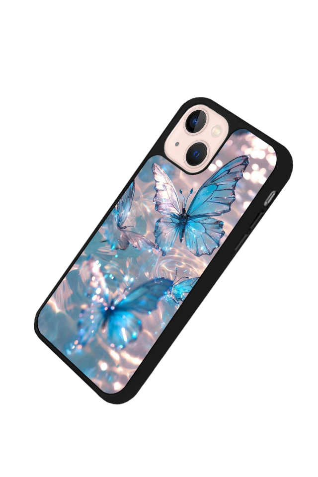 iPhone 15 Uyumlu Kelebek Tasarımlı Glossy Premium Kılıf