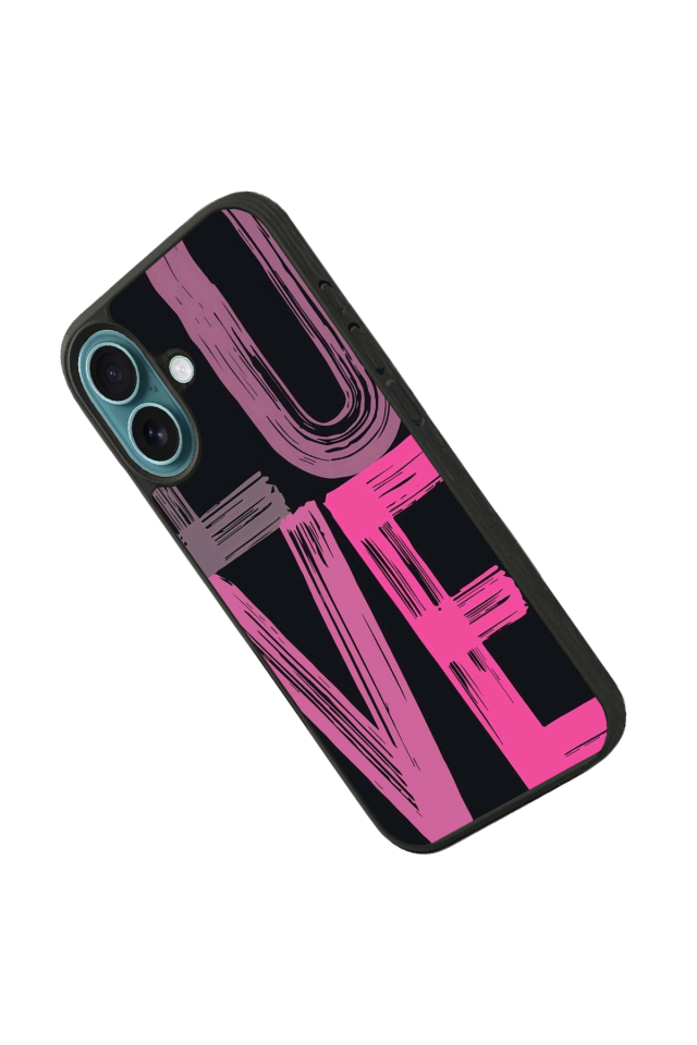 iPhone 16 Uyumlu Love Tasarımlı Glossy Premium Kılıf