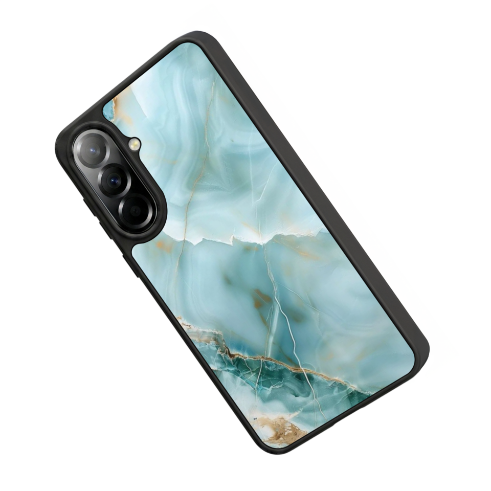 Samsung Galaxy A37 Uyumlu Mermer Marble Tasarımlı Glossy Premium Kılıf