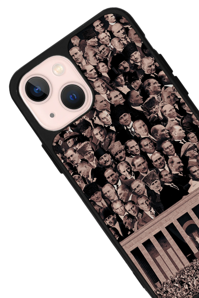 iPhone 14 Plus Uyumlu Mustafa Kemal Ataturk Tasarımlı Glossy Premium Kılıf