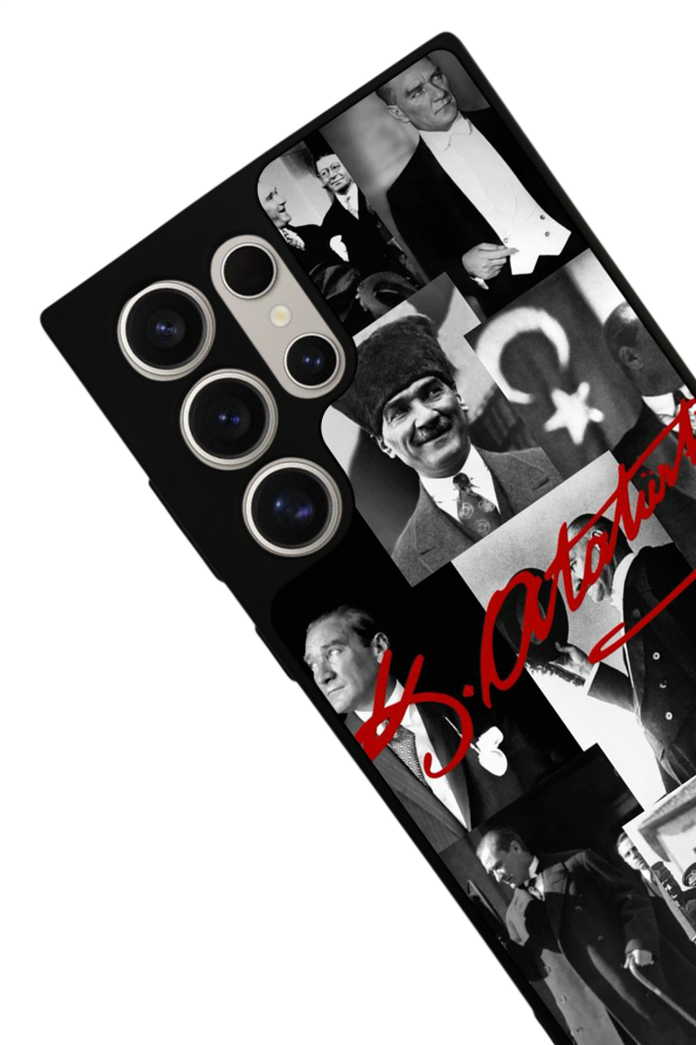 Samsung Galaxy S24 Ultra Uyumlu Mustafa Kemal Ataturk Tasarımlı Glossy Premium Kılıf