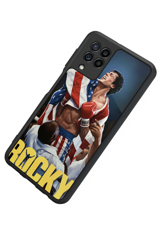 Samsung Galaxy M32 Uyumlu Rocky Tasarımlı Glossy Premium Kılıf