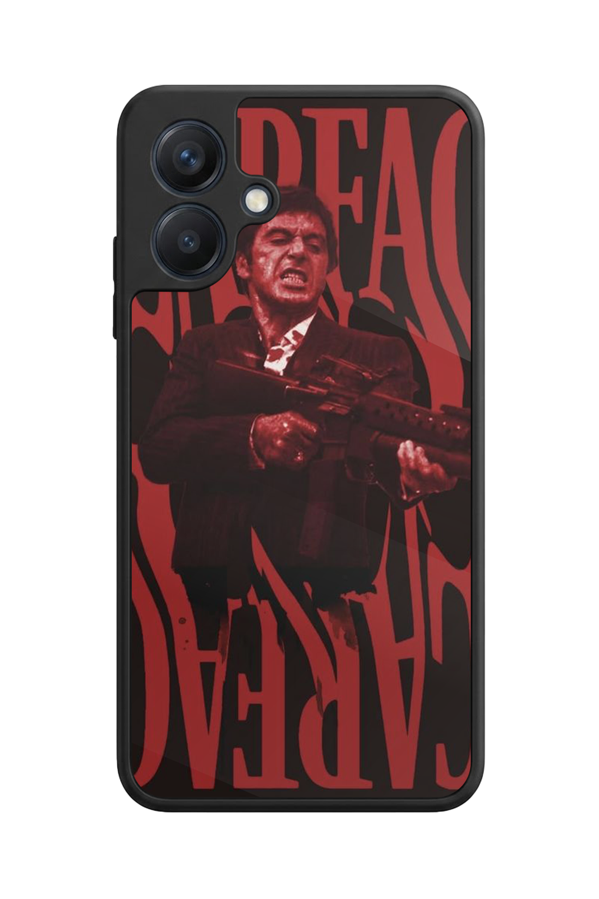 Samsung Galaxy A07 Uyumlu Scarface Tasarımlı Glossy Premium Kılıf