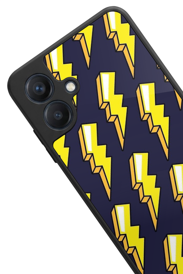 Samsung Galaxy A07 Uyumlu Simsek Tasarımlı Glossy Premium Kılıf