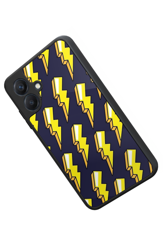 Samsung Galaxy A07 Uyumlu Simsek Tasarımlı Glossy Premium Kılıf