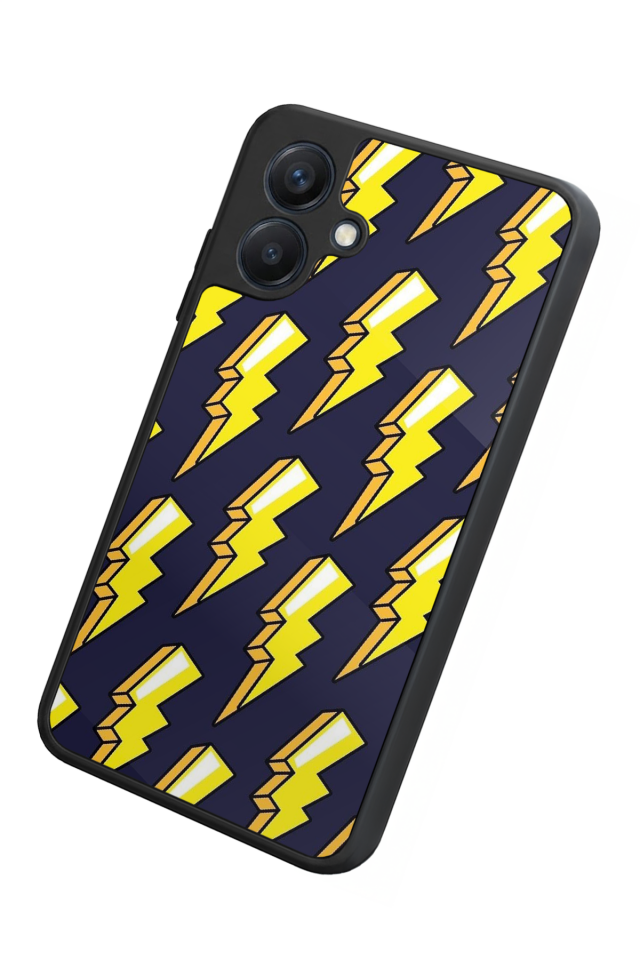 Samsung Galaxy A07 Uyumlu Simsek Tasarımlı Glossy Premium Kılıf