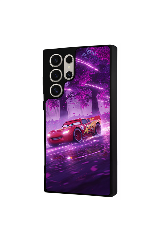 Samsung Galaxy S23 Ultra Uyumlu Şimsek McQueen Tasarımlı Glossy Premium Kılıf