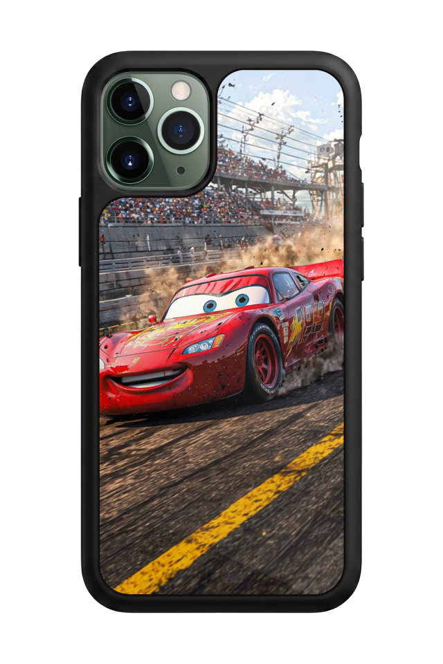 iPhone 11 Pro Uyumlu Şimsek McQueen Tasarımlı Glossy Premium Kılıf