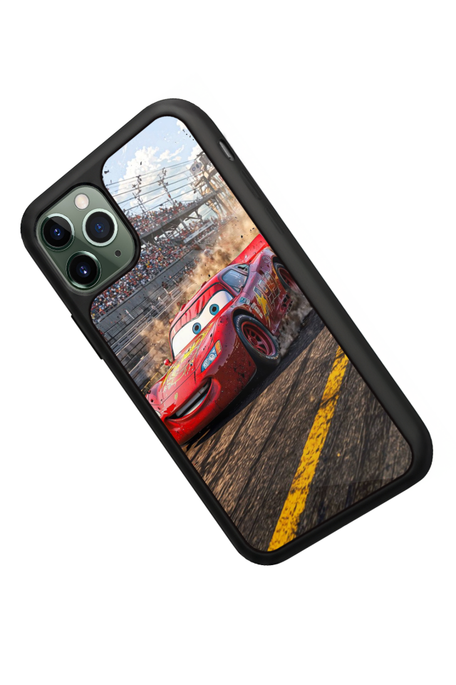 iPhone 11 Pro Uyumlu Şimsek McQueen Tasarımlı Glossy Premium Kılıf