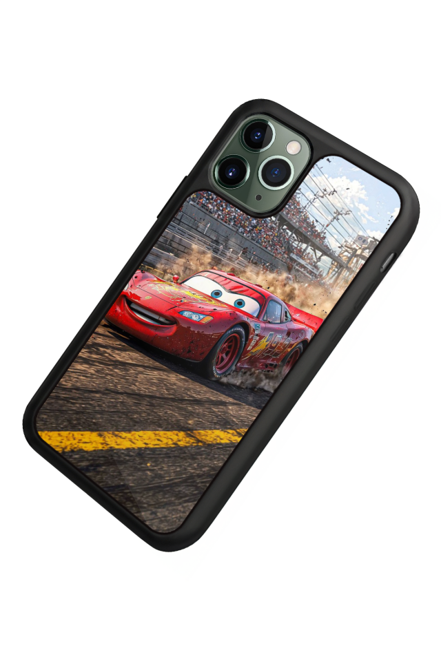 iPhone 11 Pro Uyumlu Şimsek McQueen Tasarımlı Glossy Premium Kılıf