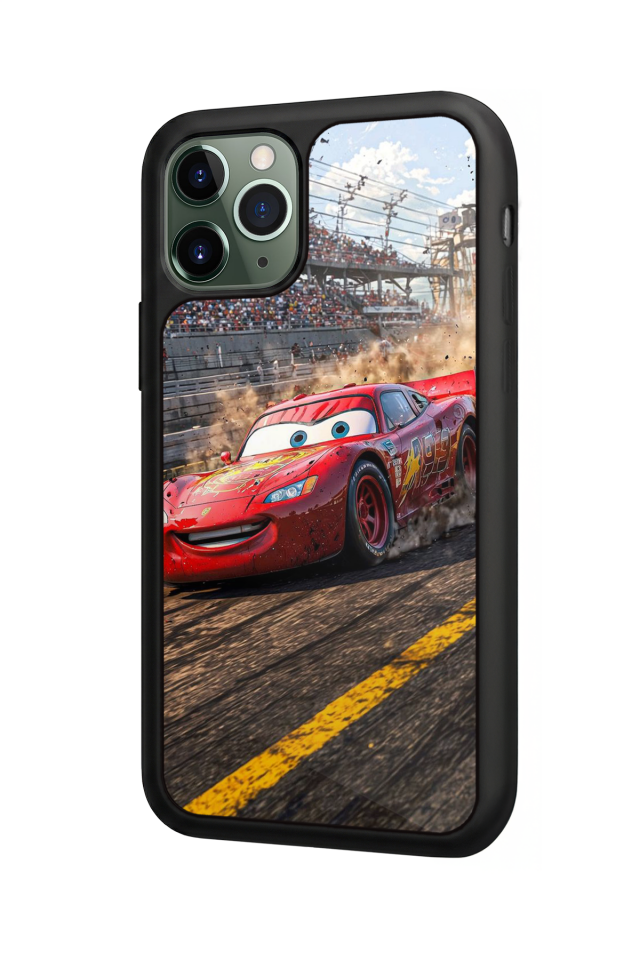 iPhone 11 Pro Uyumlu Şimsek McQueen Tasarımlı Glossy Premium Kılıf