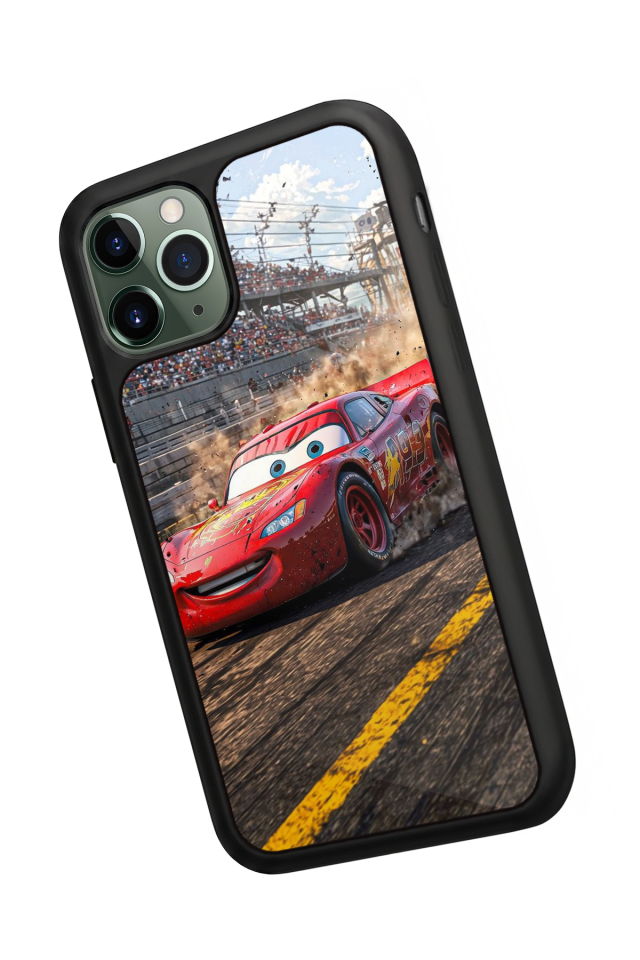 iPhone 11 Pro Uyumlu Şimsek McQueen Tasarımlı Glossy Premium Kılıf