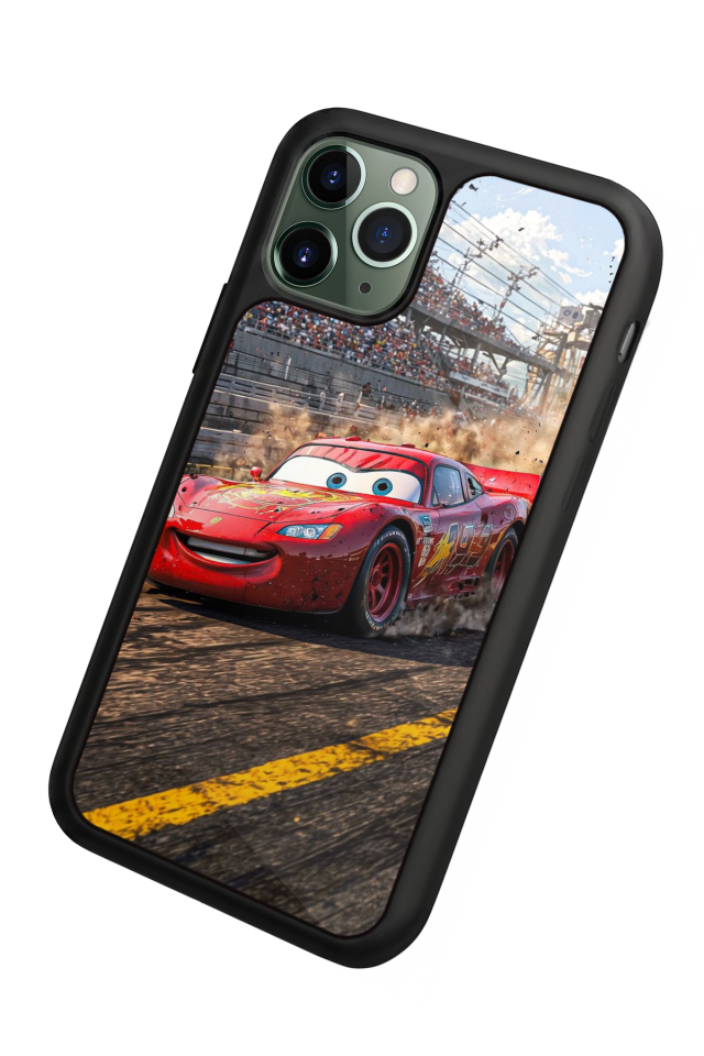 iPhone 11 Pro Uyumlu Şimsek McQueen Tasarımlı Glossy Premium Kılıf