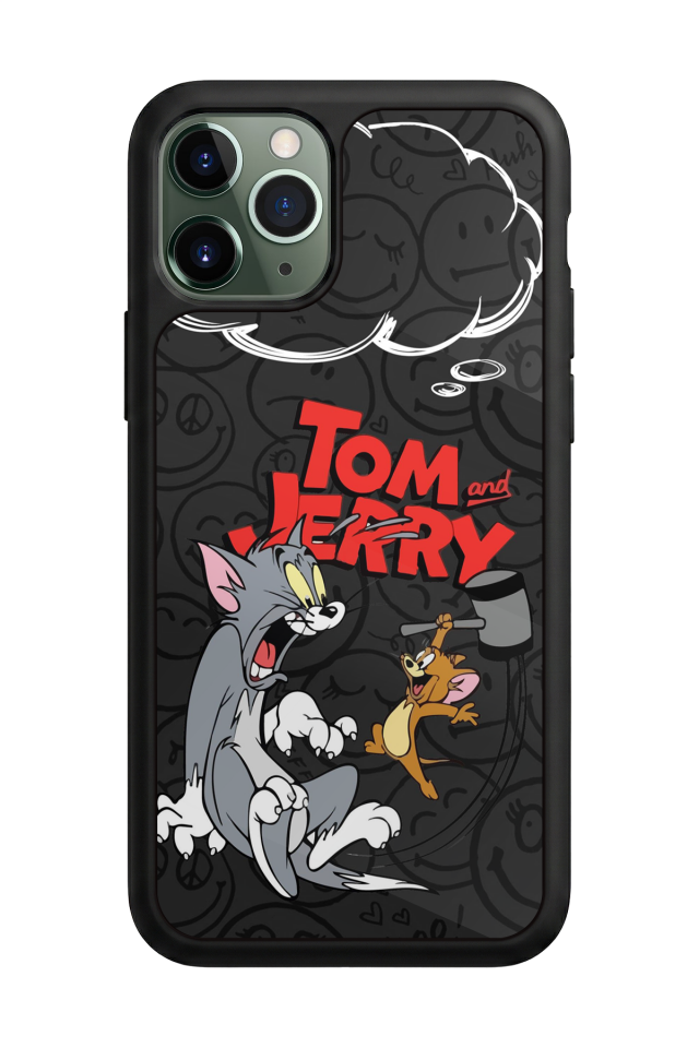 iPhone 11 Pro Max Uyumlu Tom And Jerry Tasarımlı Glossy Premium Kılıf