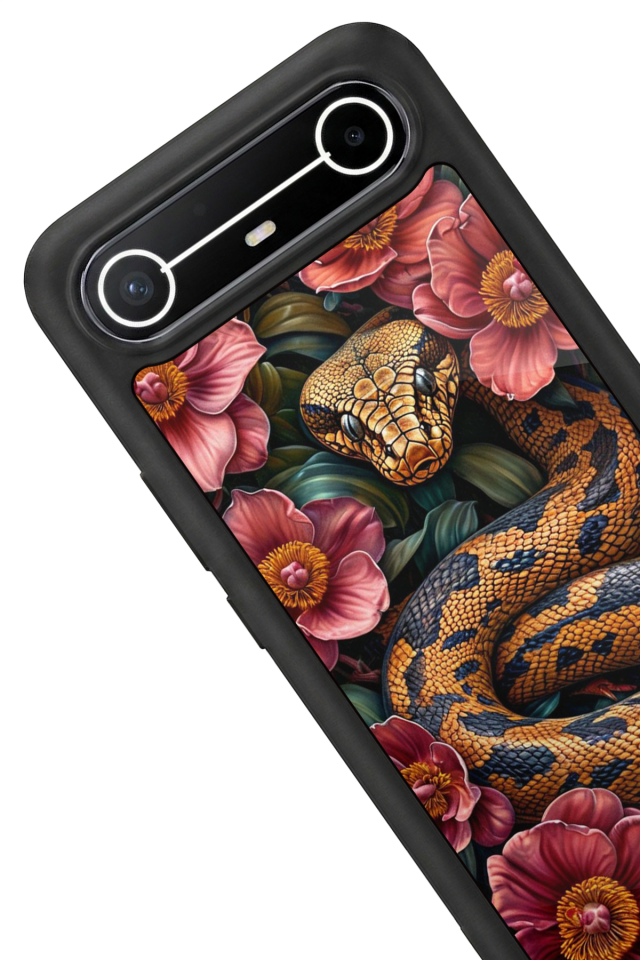 Tecno Spark Slim 5G Uyumlu Yılan Tasarımlı Glossy Premium Kılıf