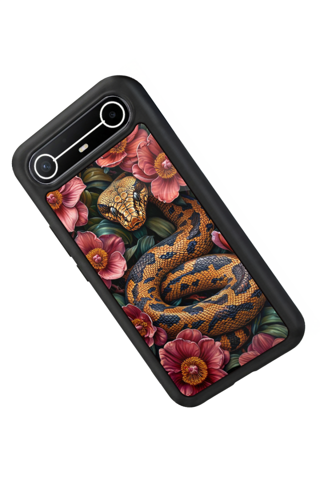 Tecno Spark Slim 5G Uyumlu Yılan Tasarımlı Glossy Premium Kılıf