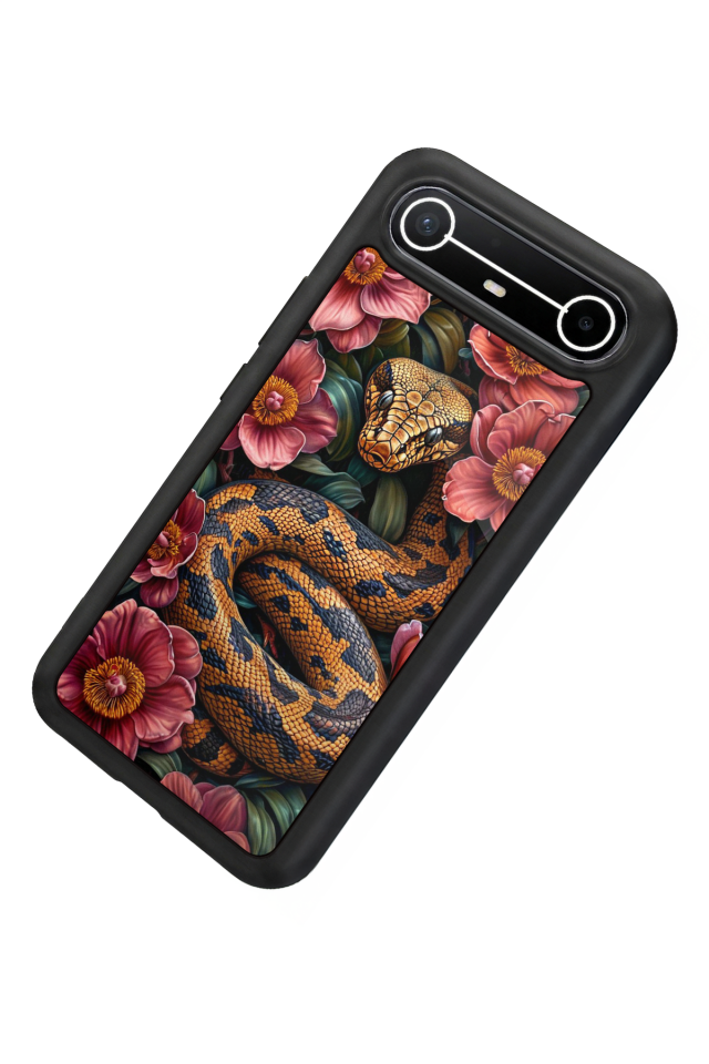 Tecno Spark Slim 5G Uyumlu Yılan Tasarımlı Glossy Premium Kılıf