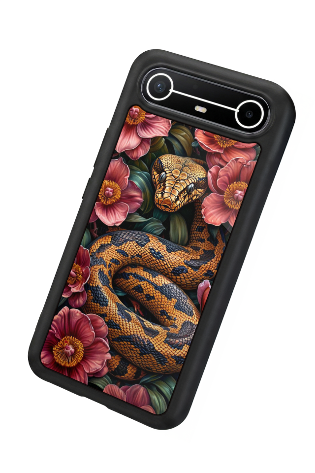 Tecno Spark Slim 5G Uyumlu Yılan Tasarımlı Glossy Premium Kılıf